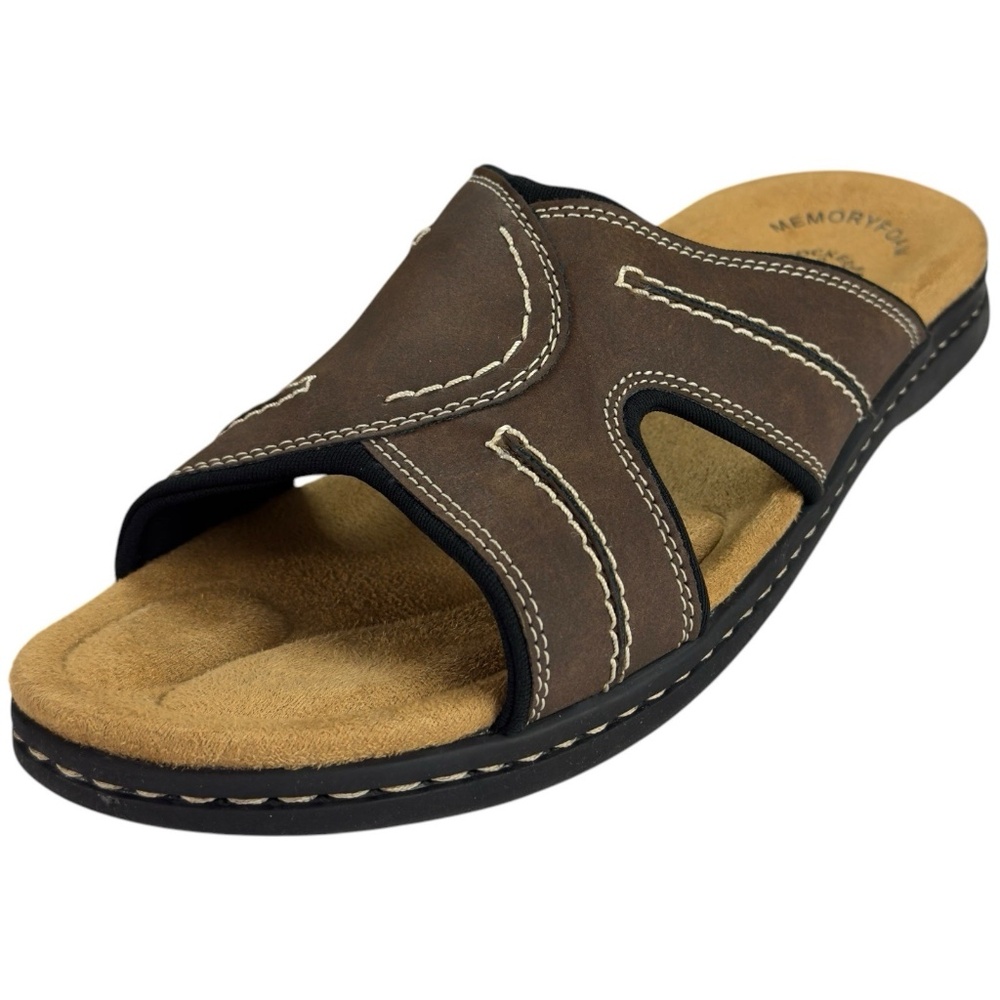 Dockers Sunland Casual Comfort Shoes Slide Sandal Dark Brown Mens 13M